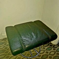leather foot stool