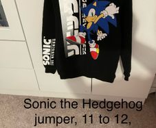 Sonic the Hedgehog jumper, 11 to 12 , never worn
