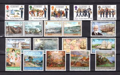 1983 Guernsey Commemorative Stamps Issued in 1983 Mint Never Hinged (MNH)
