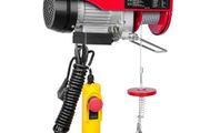 Electric Hoist, 249.5 kg Lifting Capacity, 510W 220V Electric Steel Wire Winch with 427 cm Wired
