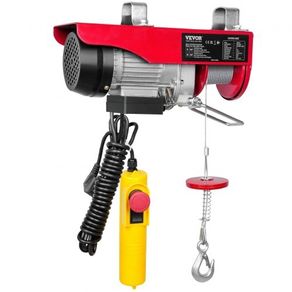Electric Hoist, 249.5 kg Lifting Capacity, 510W 220V Electric Steel Wire Winch with 427 cm Wired