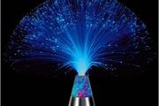 Colour Changing Fibre Optic Crystal Lamp - 13.5" Mood Lamp for Bedroom &amp; Living Room Battery Powered (FREE POSTAGE)