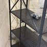 Black Metal Shelf  5 Tier  Pop Up  With Wheels  Brand New Image 6