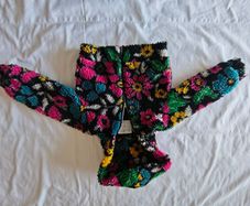 ELSY Outwear Girls Teddy Fleece Jacket - Colourful Floral Sherpa - Made in Italy