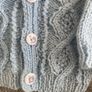 Blue cardigan and hat NB Image 2