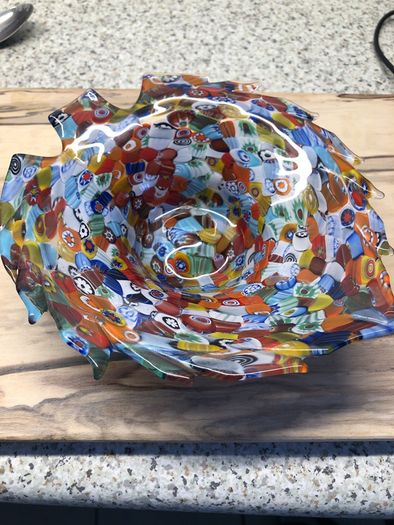 glass ware genuine Mira o glass ware signed