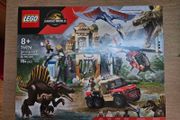 lego jurassic world 76976, spinosaurus &amp; quetzalcoatlus air mission