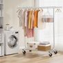 Heavy Duty Clothing Rack Load 350 LBS, Rolling Garment Rack with Wheels and Extendable Rod Chrome Image 8