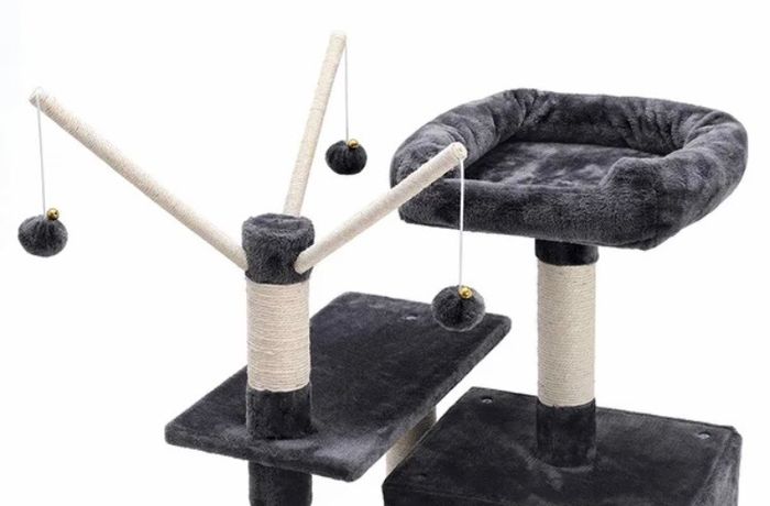 146cm Velvet Cat Tree Scratcher Post (FREE P&P)
