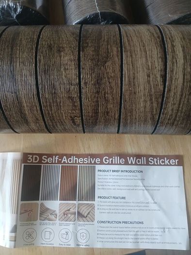 self adhesive Wood panel effect wallpaper