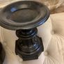 Antique clock and candle holders Image 7