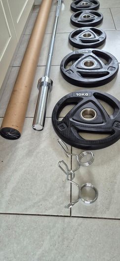 brand new olympic tri grip weight set  B