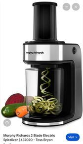 Morphy Richards 2 blade electric spiralizer