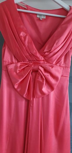 Karen Millen Coral Bow Sz 10
