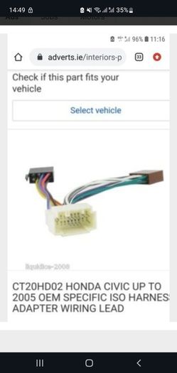 Honda civic wire harness