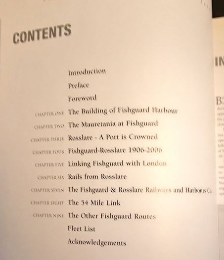 Fishguard Rosslare Anniversary Book