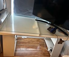 Ikea large desk glass top