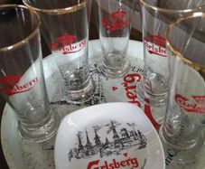 Vintage Carlsberg glasses