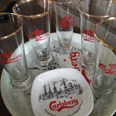 Vintage Carlsberg glasses