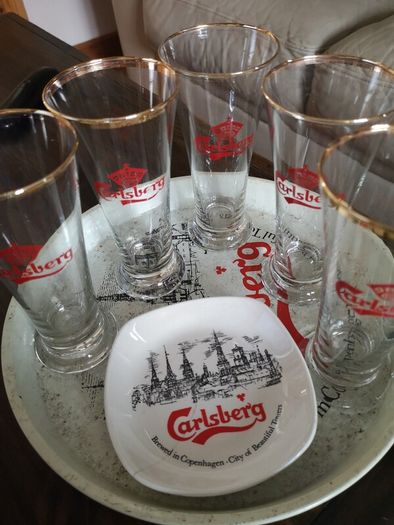 Vintage Carlsberg glasses