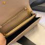 YSL Classic Cassandre Chain Wallet In Grain De Poudre Leather Dark Beige Image 5