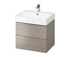 Cersanit Virgo Vanity Unit Dark Oak (Cabinet + Washbasin)