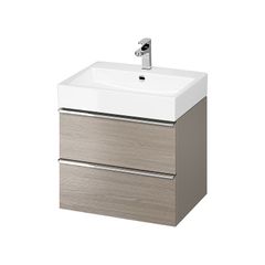 Cersanit Virgo Vanity Unit Dark Oak (Cabinet + Washbasin)