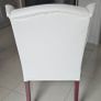white leather chair Image 6