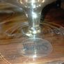 Vintage Amber Large Brandy Glasses with Duck & Bull Rush Motif Image 6