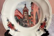Rare Antique French Porcelain Sarreguemines Collectible side plate
