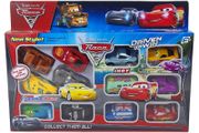 12Pcs Disney Pixar Cars Lighting McQueen Jackson Storm Mater PVC Model Car Toy For Kid birthday Gift