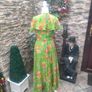 Vintage 60s 70s green floral maxi dress Small Image 6