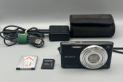 Sony Cyber-shot DSC-W730 16.1MP Digital Camera Black - Full Kit