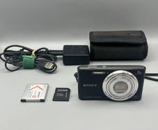 Sony Cyber-shot DSC-W730 16.1MP Digital Camera Black - Full Kit