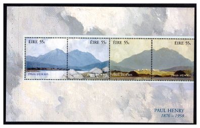 2008 Ireland Ireland Series Paul Henry Landscapes 1876-1958 Commemorative Stamps Booklet Pane Mint Never Hinged (MNH). (Hibernian HP182a)