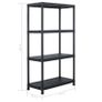 Storage Shelf Racks 5 pcs Black 60x30x138 cm Plastic Image 9