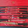 Sheffield E Parker & Sons 6 Steak Knives & 3 Piece Carving Set Image 2