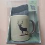 Stag Coffee Mug & Socks Gift Set BRAND NEW Image 2