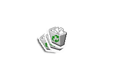 Windows 98 Recycle Bin Glossy Sticker 2-Pack