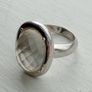 Vintage Sterling Silver with Clear Quartz Gem Image 10