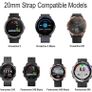 20mm Strap for Garmin Vivoactive 3/3 Music/Venu/Venu 2 Plus/sq/sq 2/Forerunner 245/645/55, Soft Silicone Watch Band Replacement Image 3