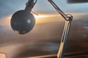 Vintage Angle Pause Desk Lamp 25"