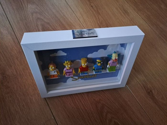 The Simpsons Lego minifigures  - framed