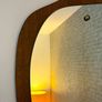 Vintage Retro Mid Century Asymmetrical Teak Mirror Image 5