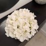 Glass vase with artificial hydrangea Image 3