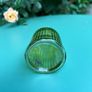 Vintage green ribbed glass scent bottle Price drop Image 3