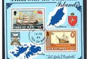 1984 Isle of Man Links with the Falkland Islands Commemorative Stamps Miniature Sheet Fine Used (Douglas cancel 14th February 1984)