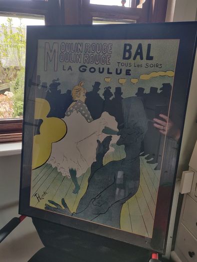 Moulin Rouge Framed Poster, tones are lovely on the poster.
