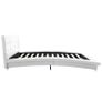 Bed Frame White Faux Leather 135x190 cm Image 5