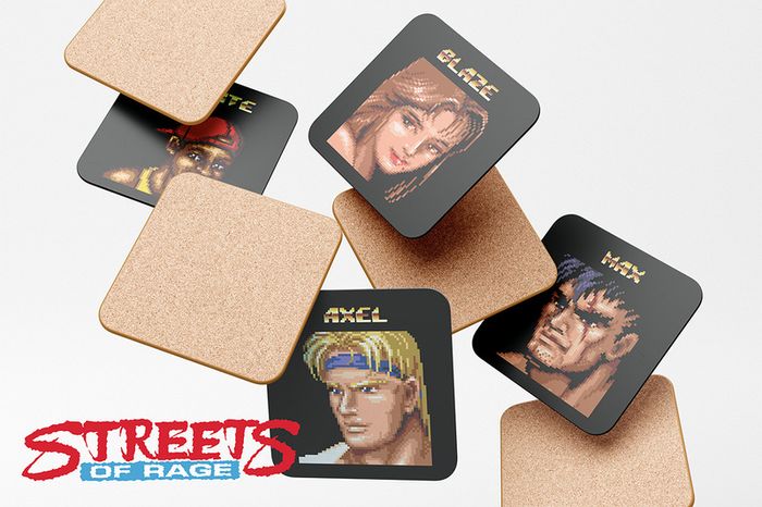 Streets of Rage II Characters 4-Coaster Set